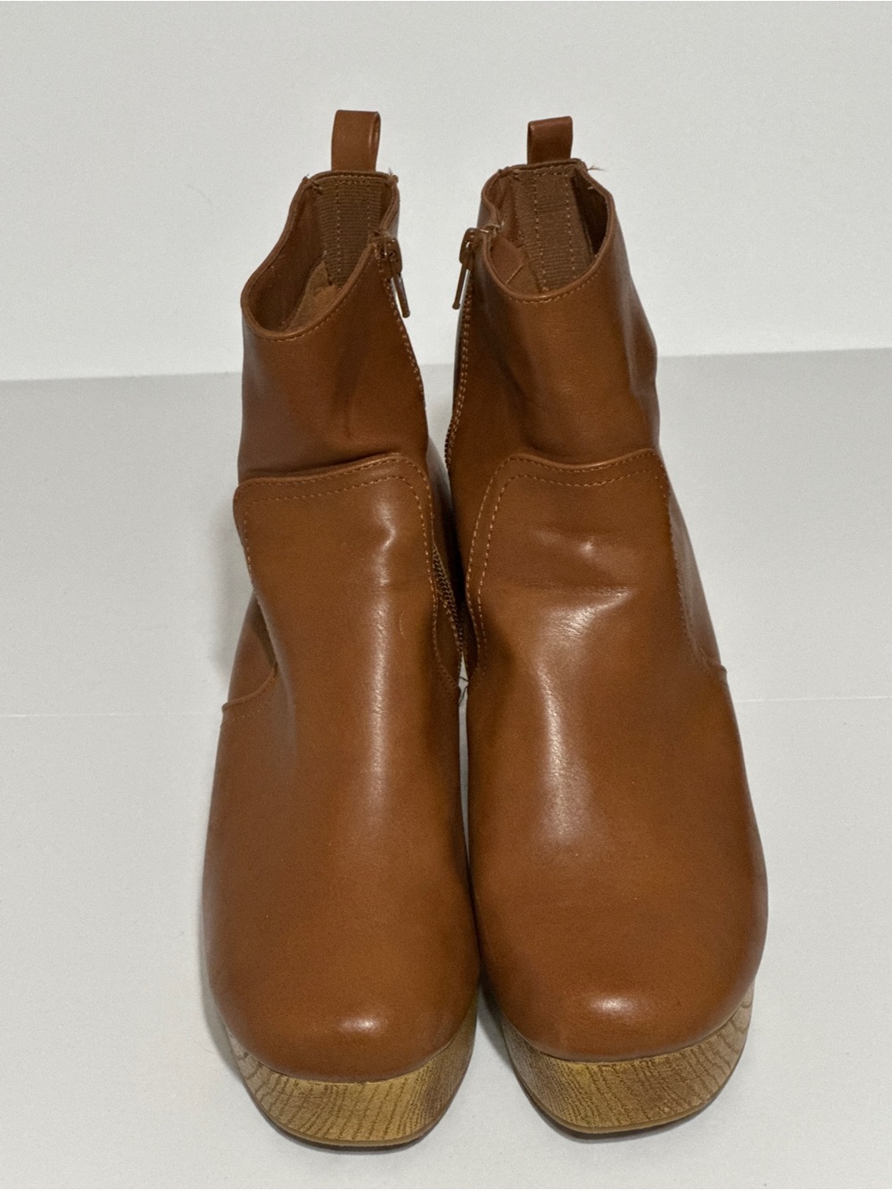 Target Tan Platform Ankle Boots